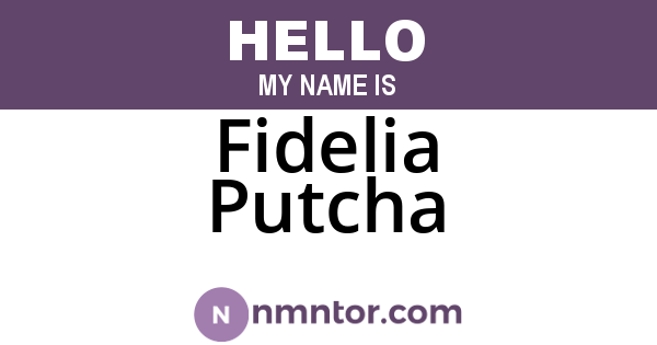 Fidelia Putcha