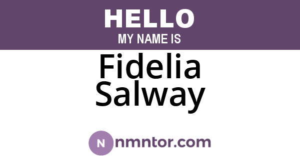 Fidelia Salway
