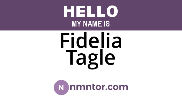 Fidelia Tagle