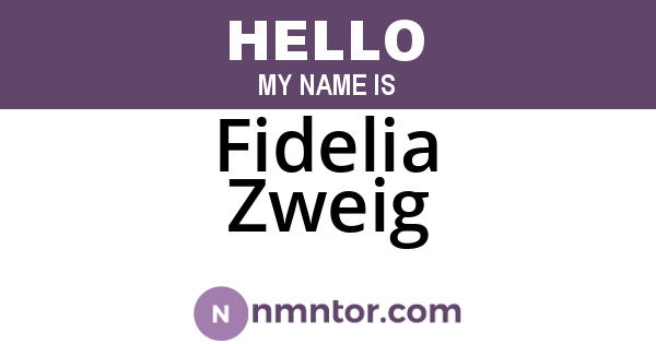 Fidelia Zweig