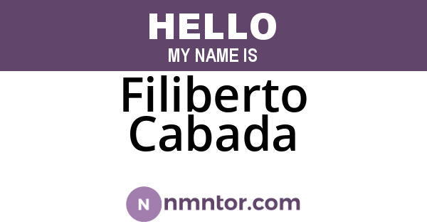 Filiberto Cabada