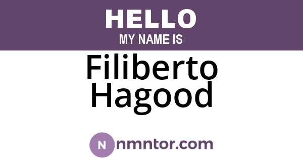 Filiberto Hagood