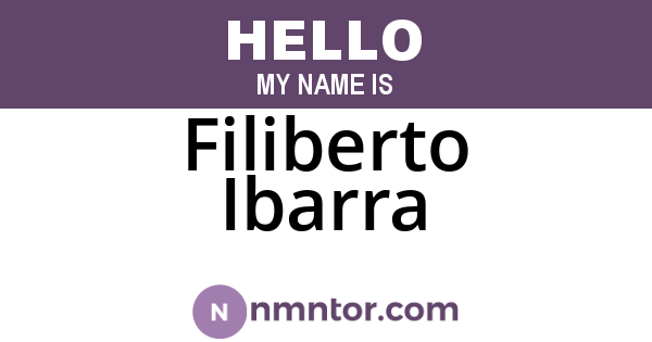 Filiberto Ibarra