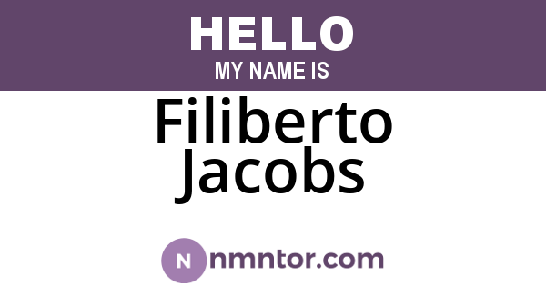 Filiberto Jacobs