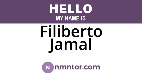 Filiberto Jamal