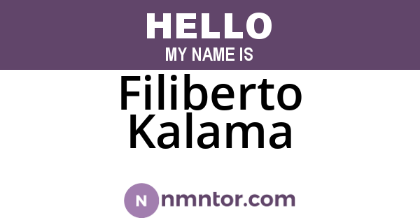 Filiberto Kalama