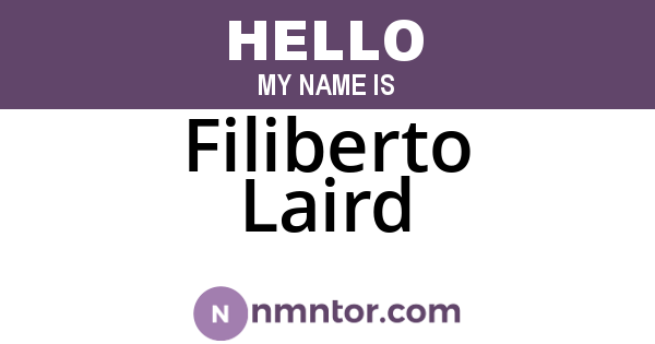 Filiberto Laird
