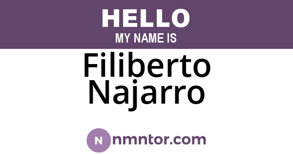 Filiberto Najarro