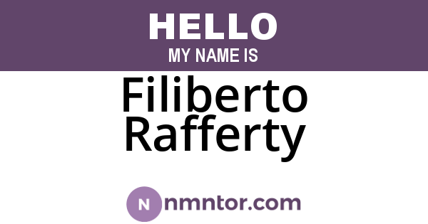 Filiberto Rafferty