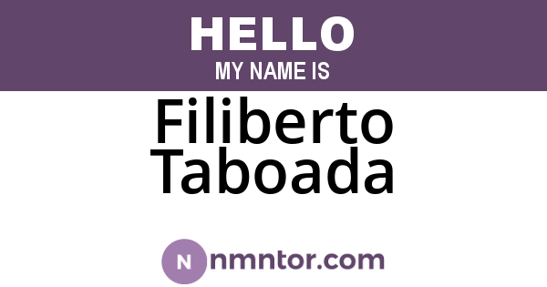 Filiberto Taboada