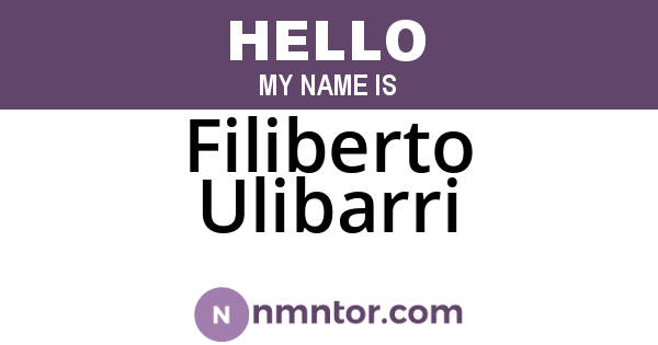 Filiberto Ulibarri