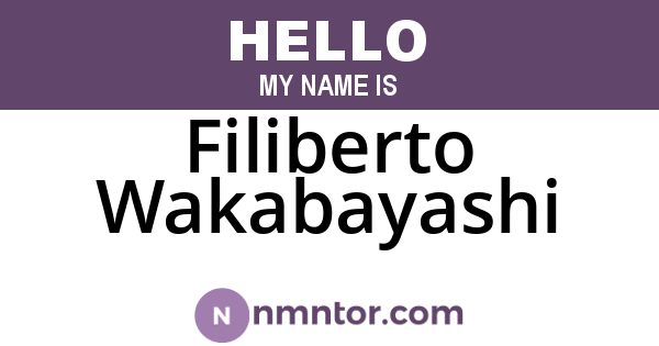 Filiberto Wakabayashi