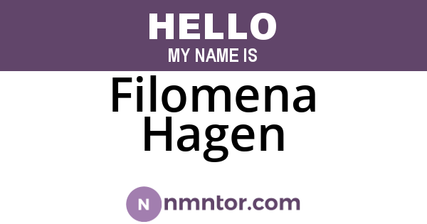 Filomena Hagen