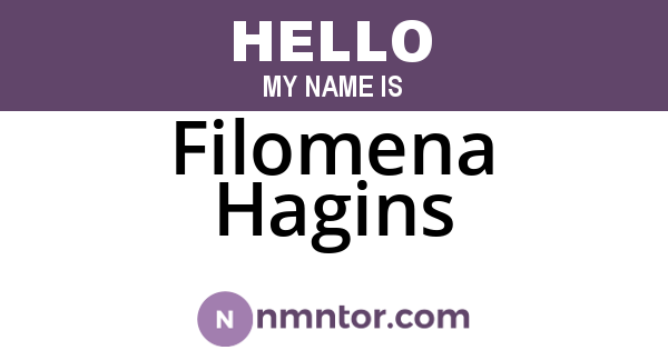 Filomena Hagins