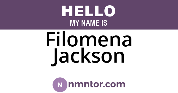 Filomena Jackson