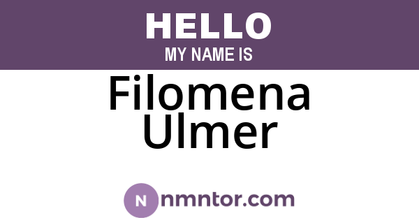 Filomena Ulmer