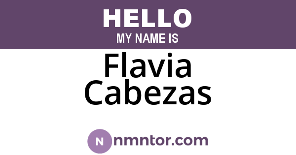 Flavia Cabezas
