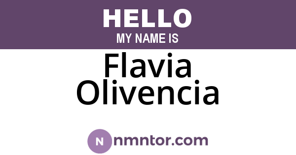 Flavia Olivencia