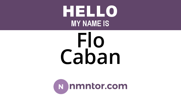 Flo Caban