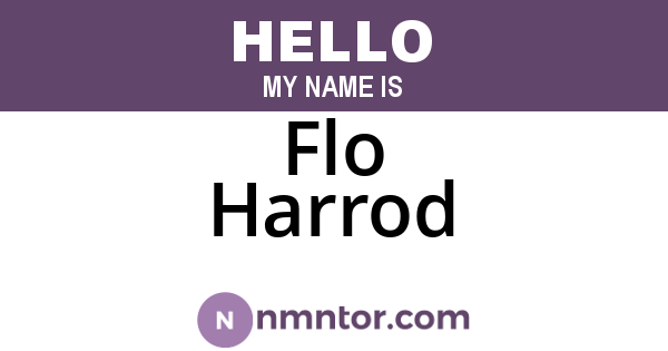 Flo Harrod