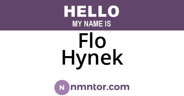 Flo Hynek