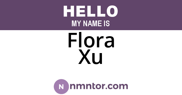 Flora Xu