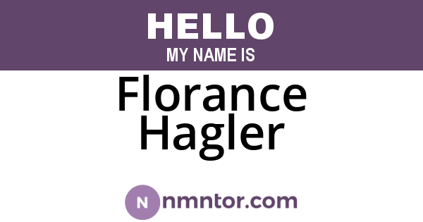 Florance Hagler