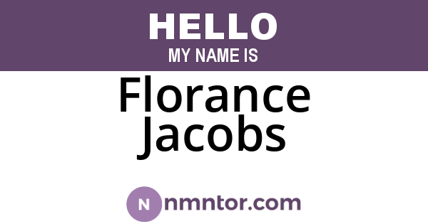 Florance Jacobs