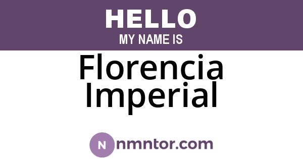 Florencia Imperial