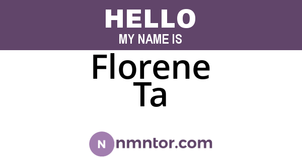 Florene Ta