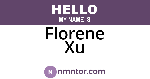 Florene Xu