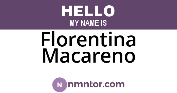 Florentina Macareno