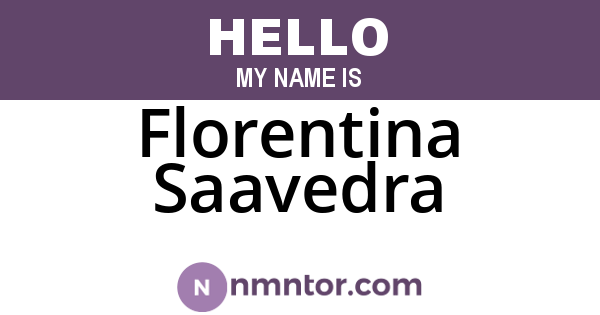 Florentina Saavedra