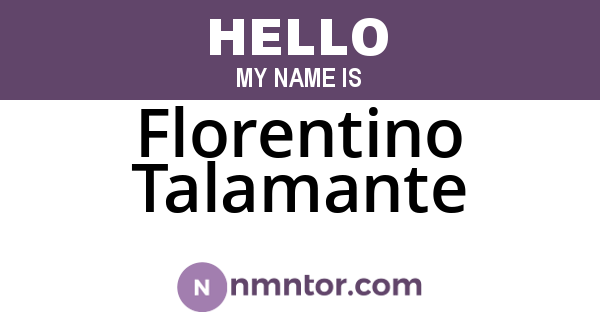 Florentino Talamante