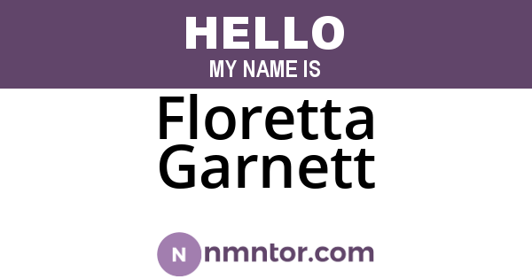 Floretta Garnett