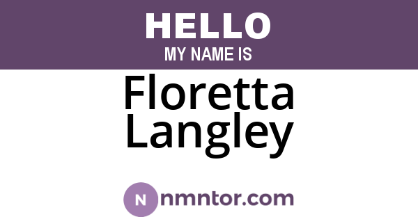 Floretta Langley