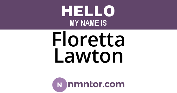 Floretta Lawton