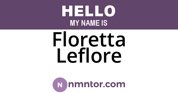 Floretta Leflore