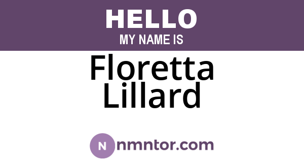 Floretta Lillard