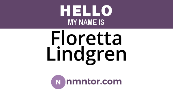 Floretta Lindgren