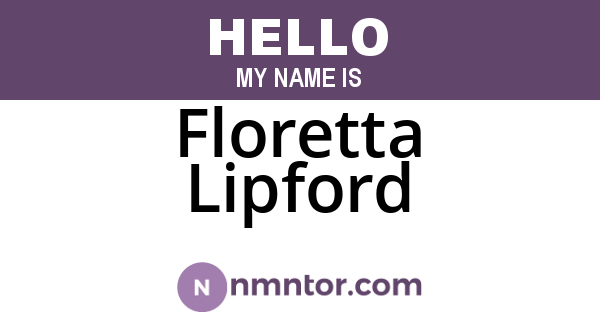 Floretta Lipford