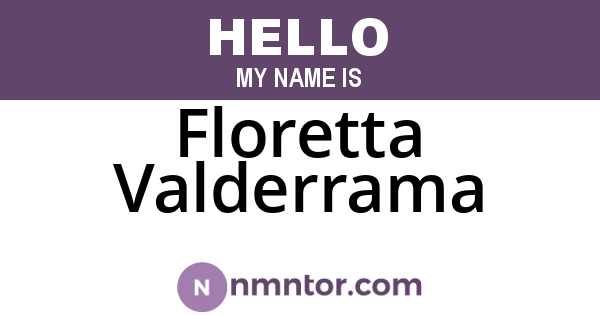 Floretta Valderrama