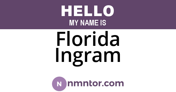 Florida Ingram