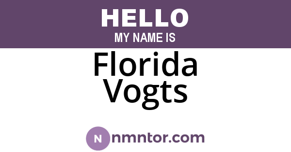 Florida Vogts