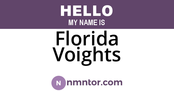 Florida Voights