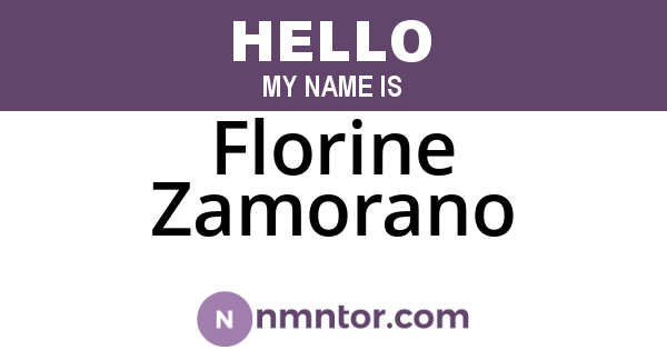 Florine Zamorano