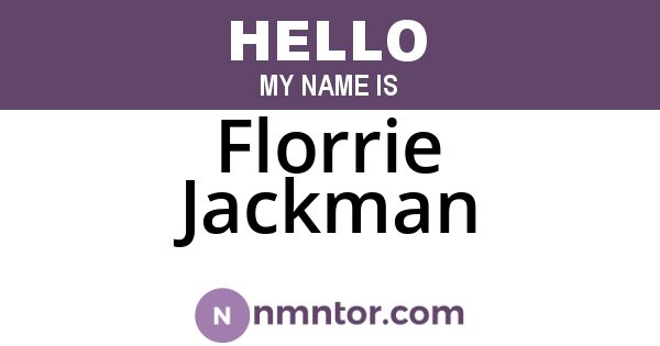 Florrie Jackman