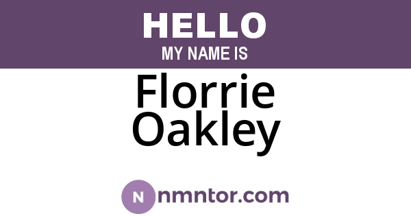 Florrie Oakley