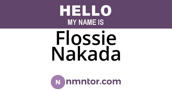 Flossie Nakada