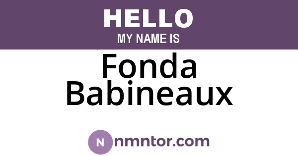 Fonda Babineaux